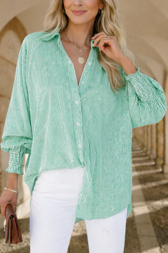 Longline Blouse with Refined Flow