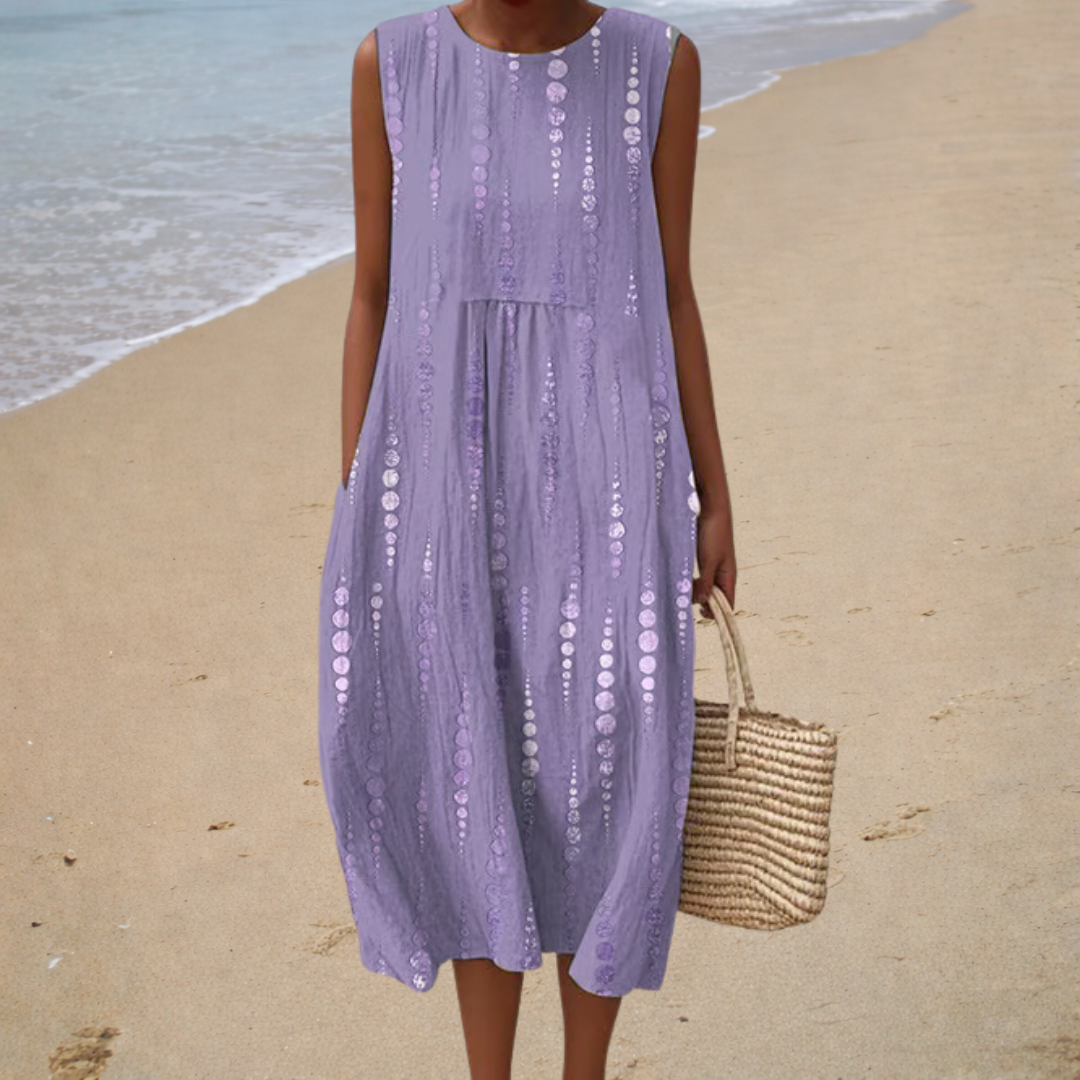 Comfortable sleeveless summer dress