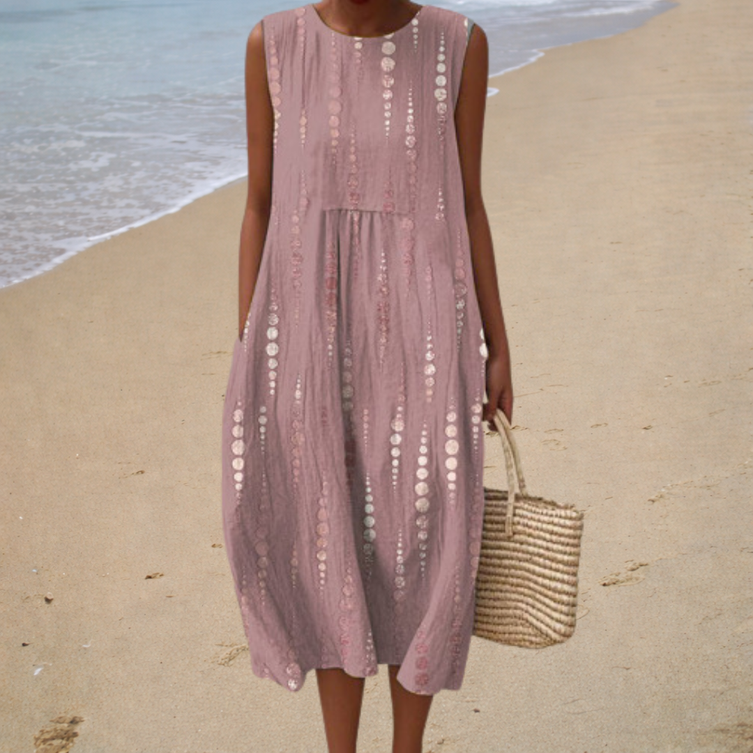 Elegant sleeveless summer dress