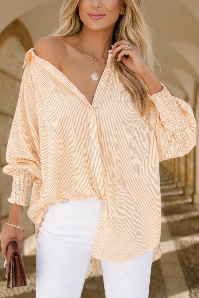 Longline Blouse with Refined Flow