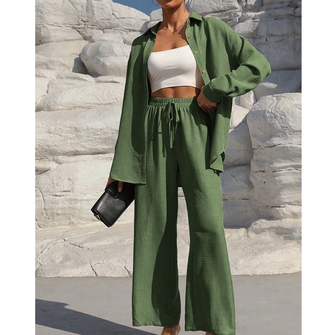 Vanora | Long-Sleeve Blouse & Trouser Co-ord