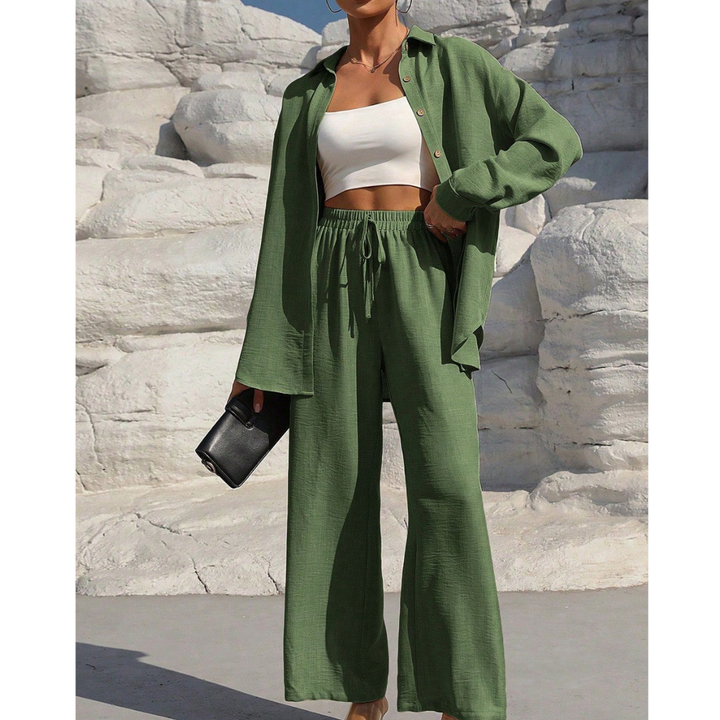Vanora | Long-Sleeve Blouse & Trouser Co-ord