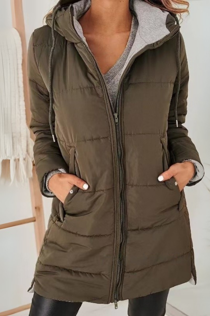 Casual Down Jacket with Hood
