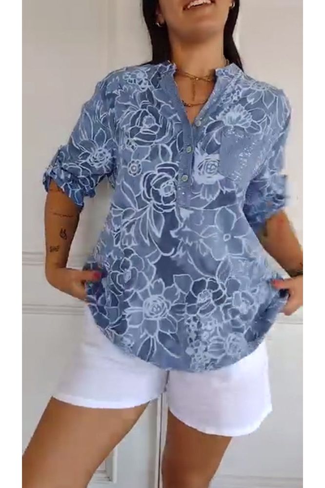 Casual Blouse Floral Breeze