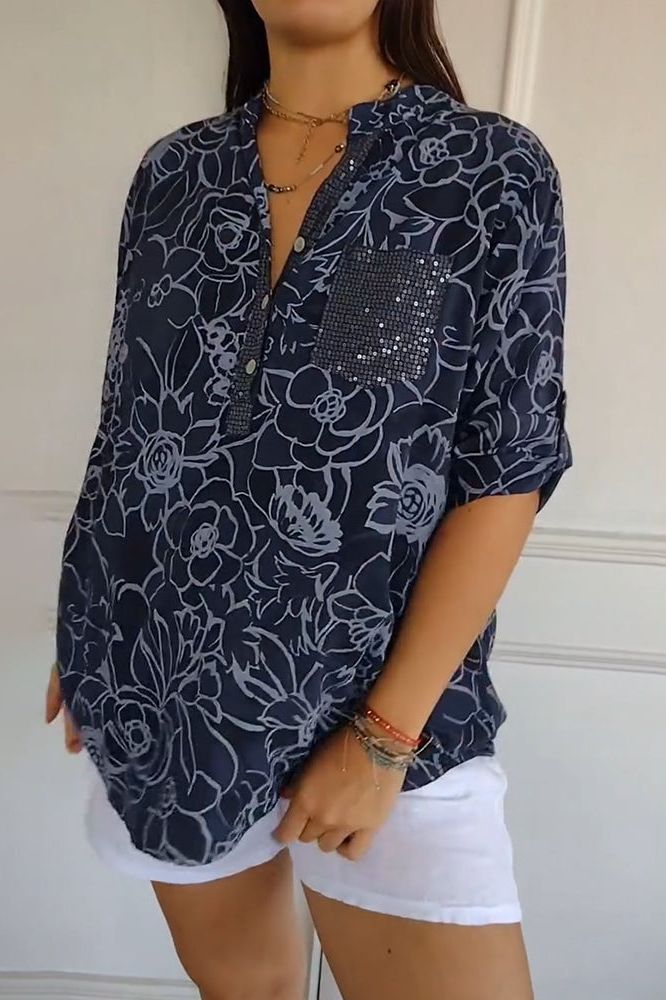 Casual Blouse Floral Breeze