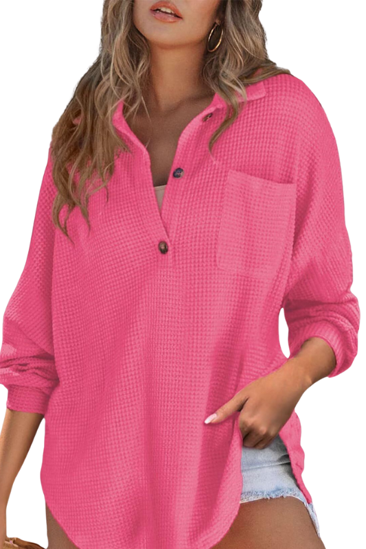 Casual Blouse with V-Neck