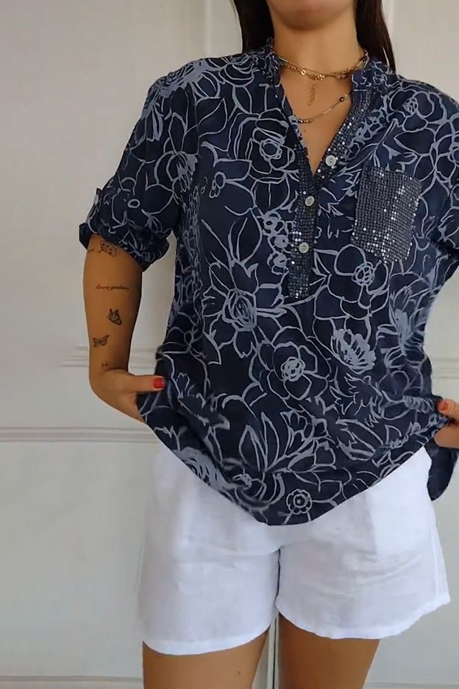 Casual Blouse Floral Breeze