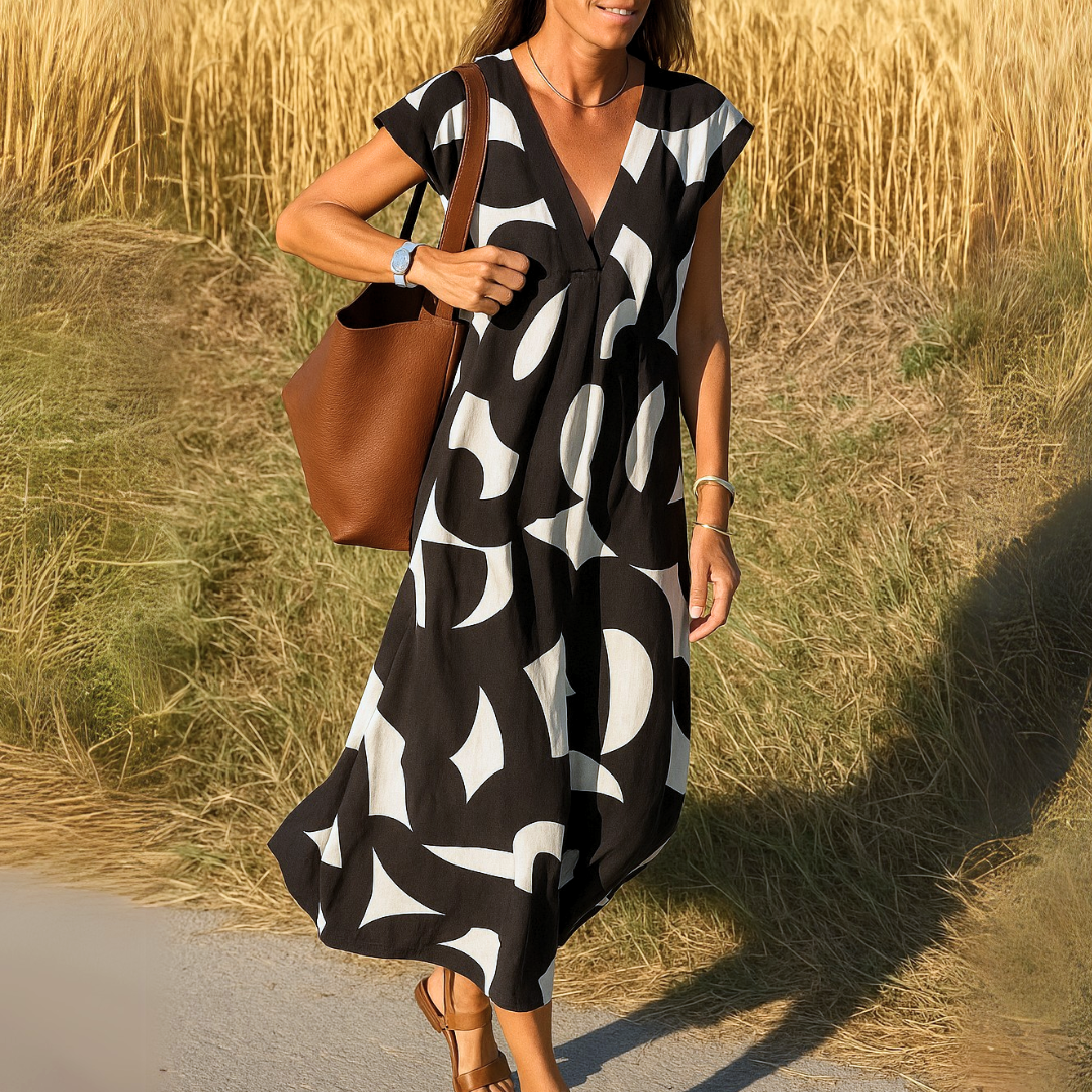 Valérie | V-Neck Day Dress