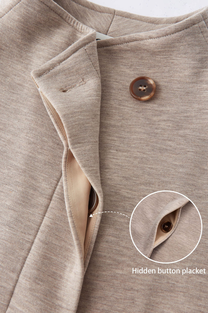 Cropped jacket with collar