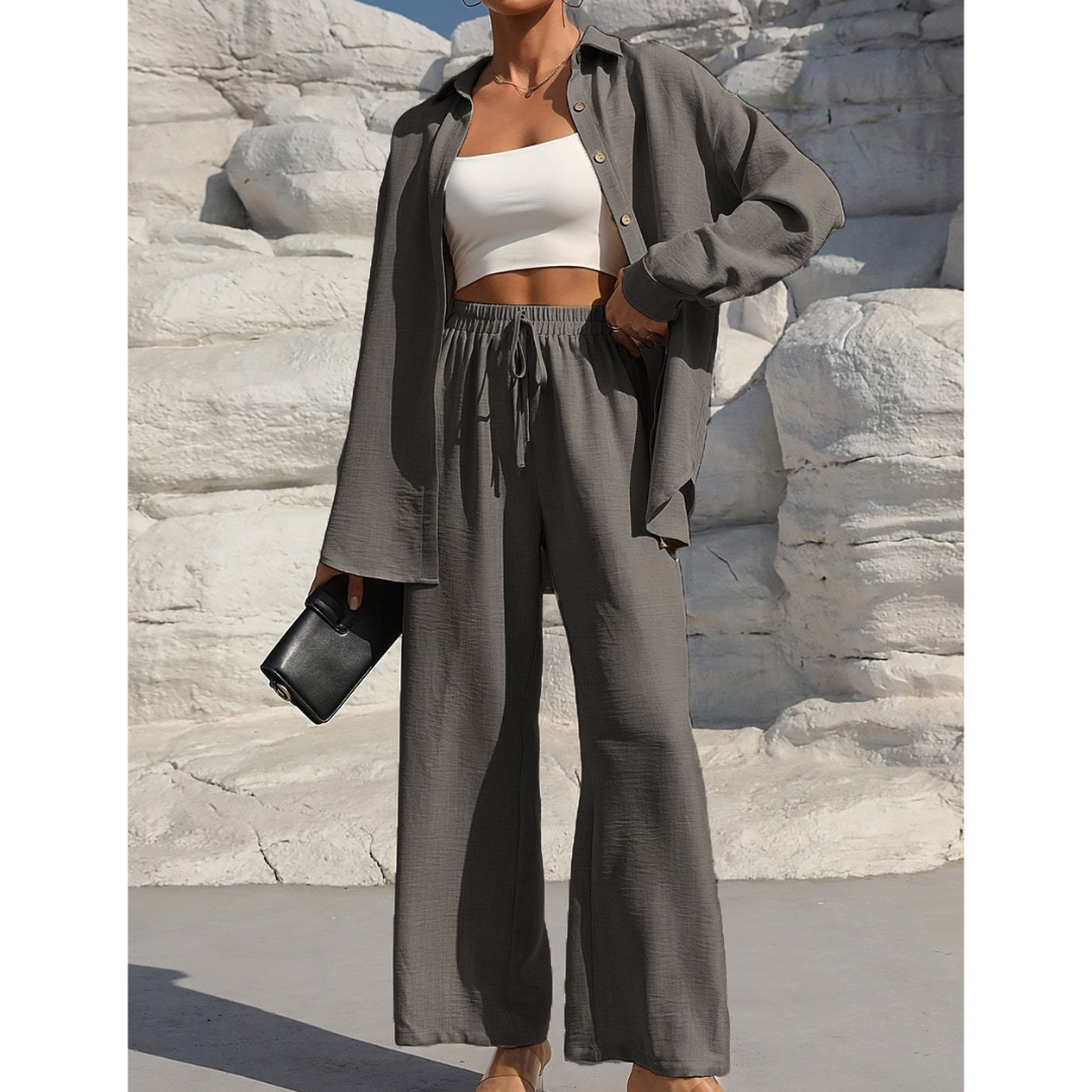 Vanora | Long-Sleeve Blouse & Trouser Co-ord