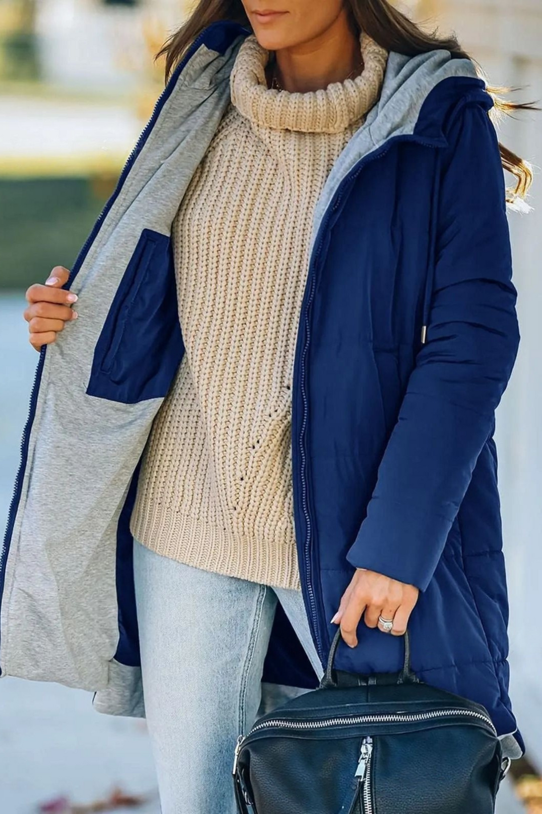 Casual Down Jacket with Hood