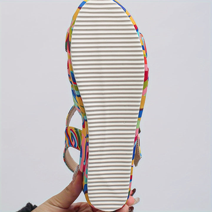 Luna | Elevated Retro Swirl Sandals