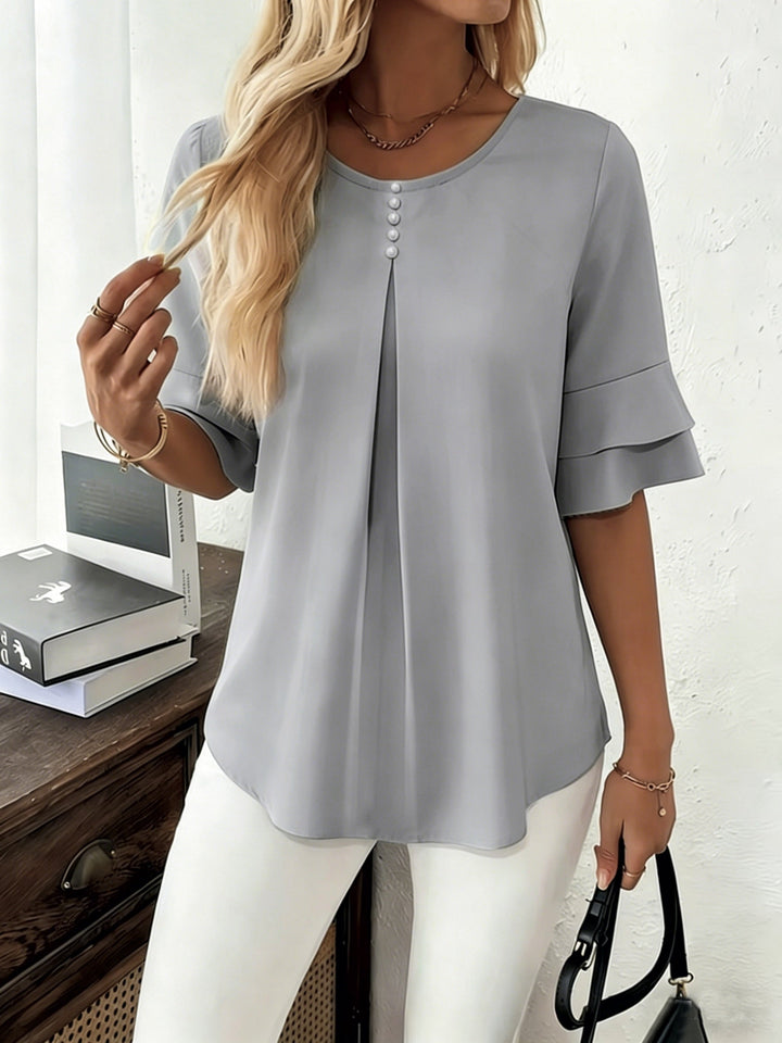 Celestia – GraceFlow Pleated Blouse