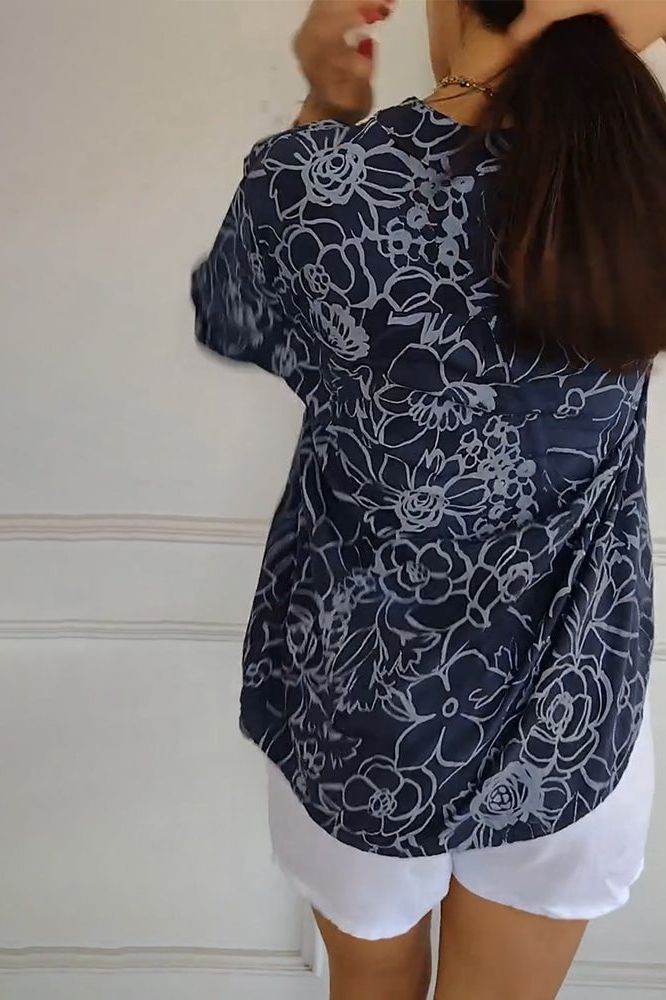 Casual Blouse Floral Breeze