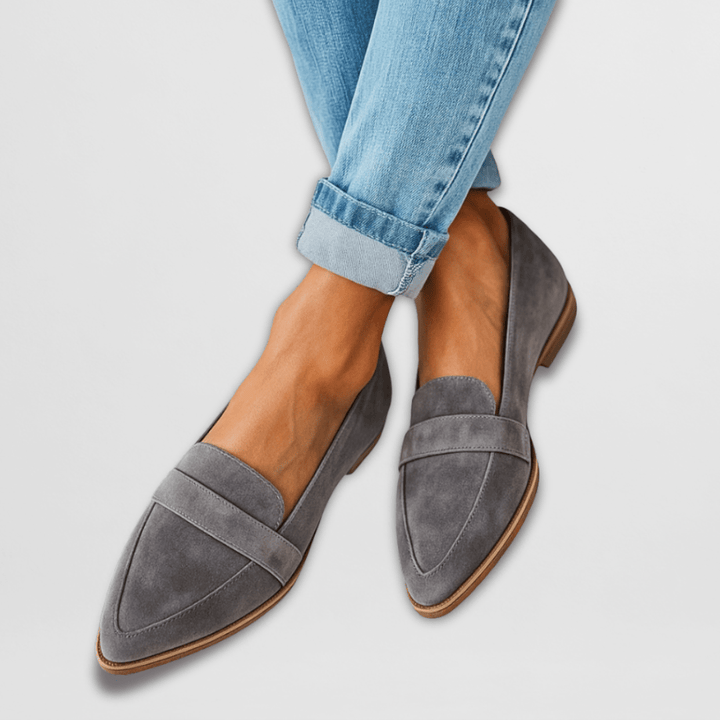 Helen | Orthopedic slippers in soft suede leather