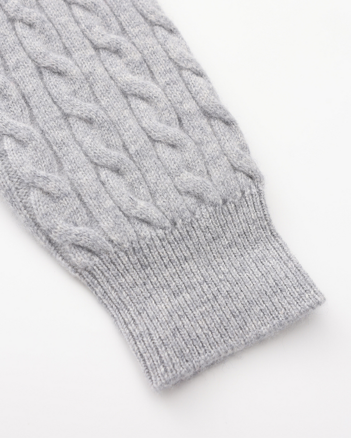 Cashmere Knit Half-Zip Sweater