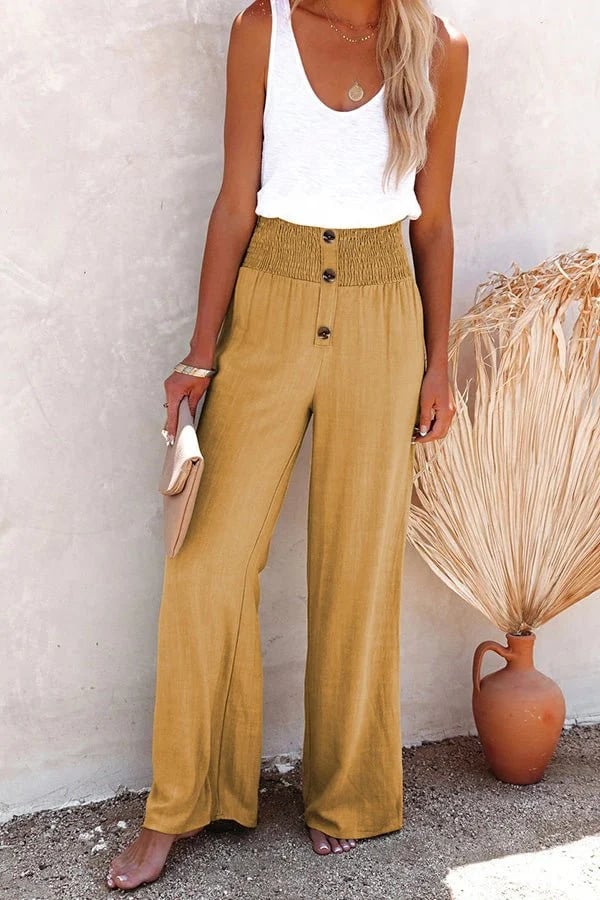 Riana - High-Waisted Relaxed Pants