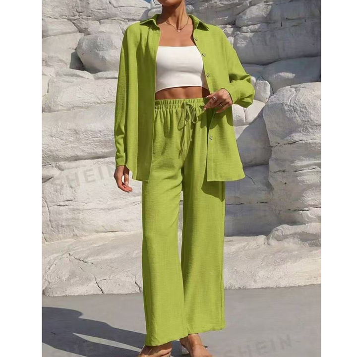 Vanora | Long-Sleeve Blouse & Trouser Co-ord