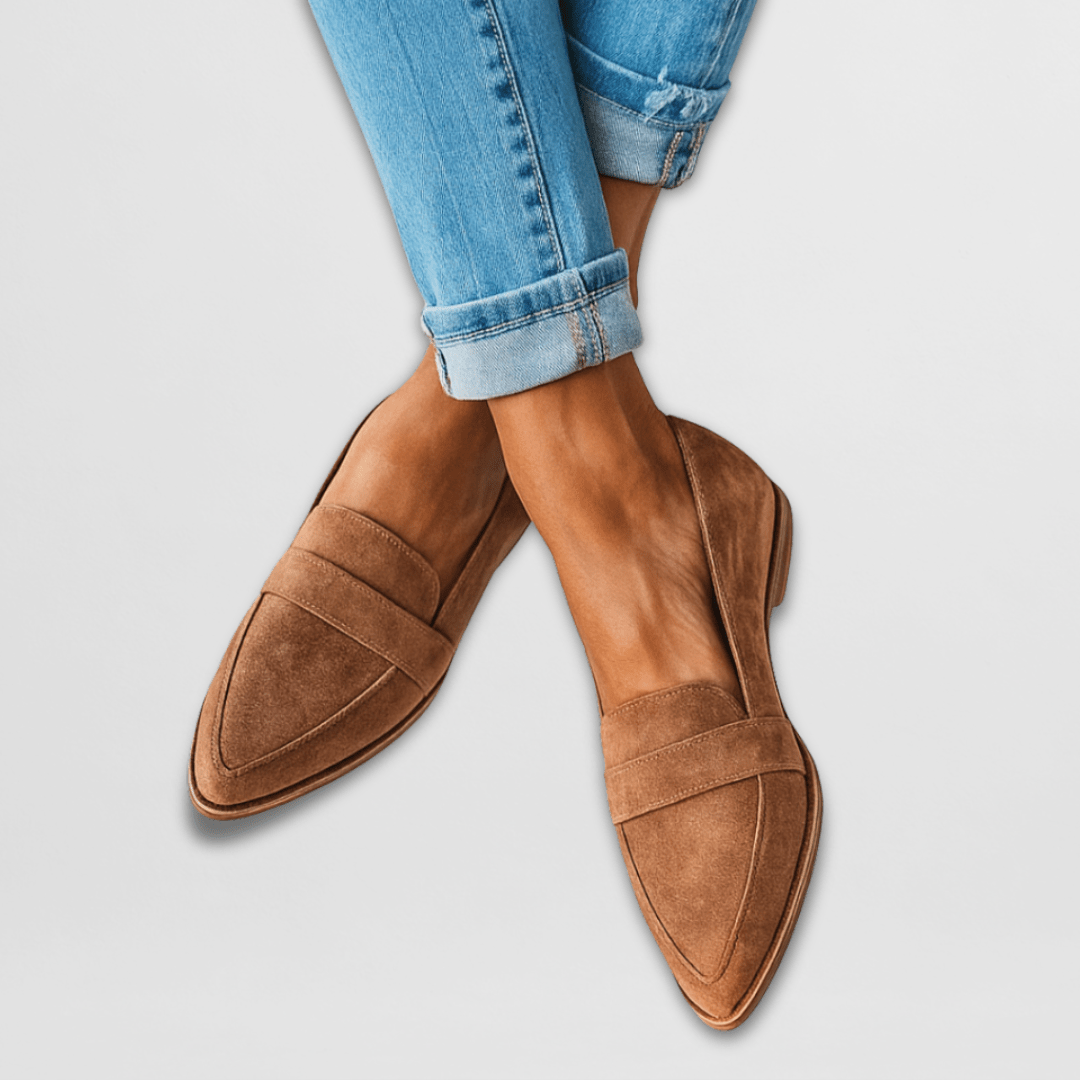 Helen | Orthopedic slippers in soft suede leather