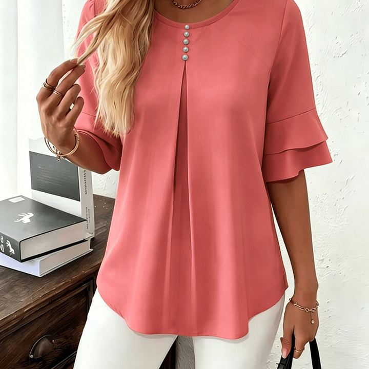 Celestia – GraceFlow Pleated Blouse