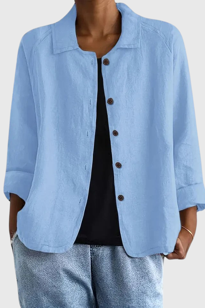 Casual Button-Up Blouse