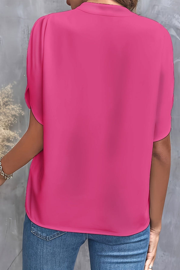 Pure Elegance V-Neck Blouse
