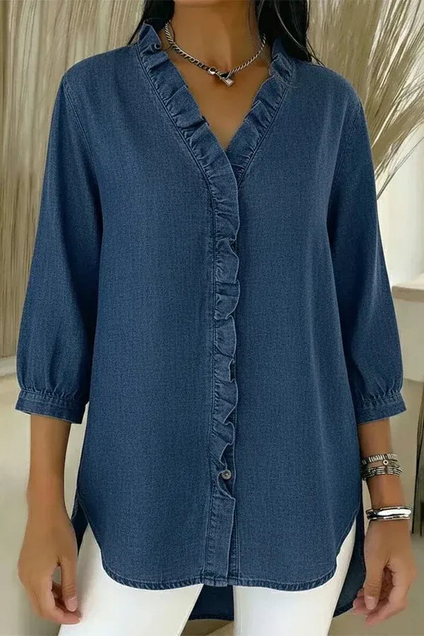 Elegant Denim Blouse