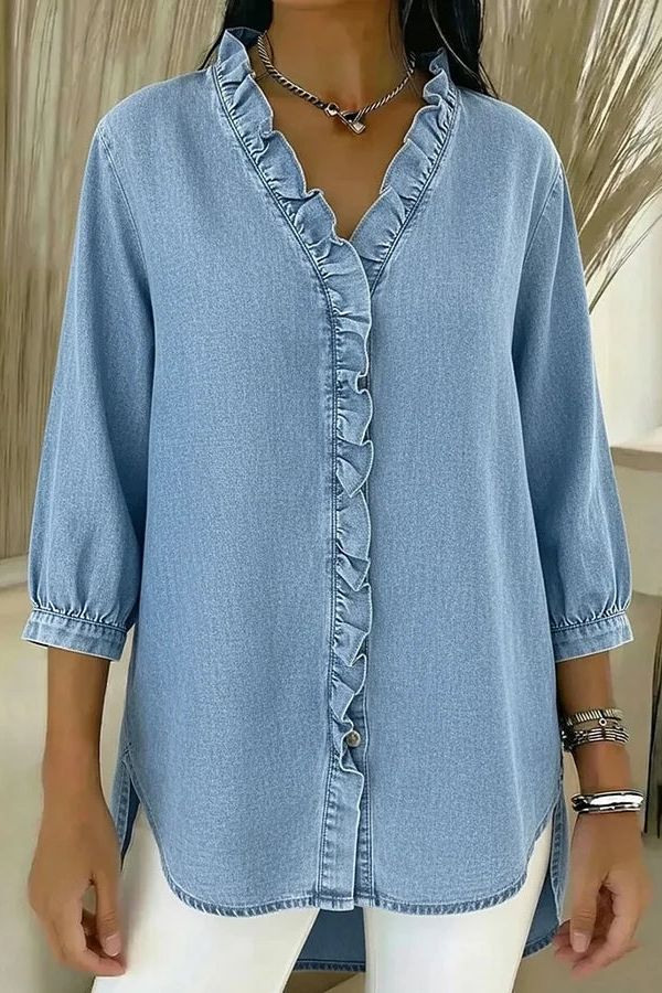 Elegant Denim Blouse