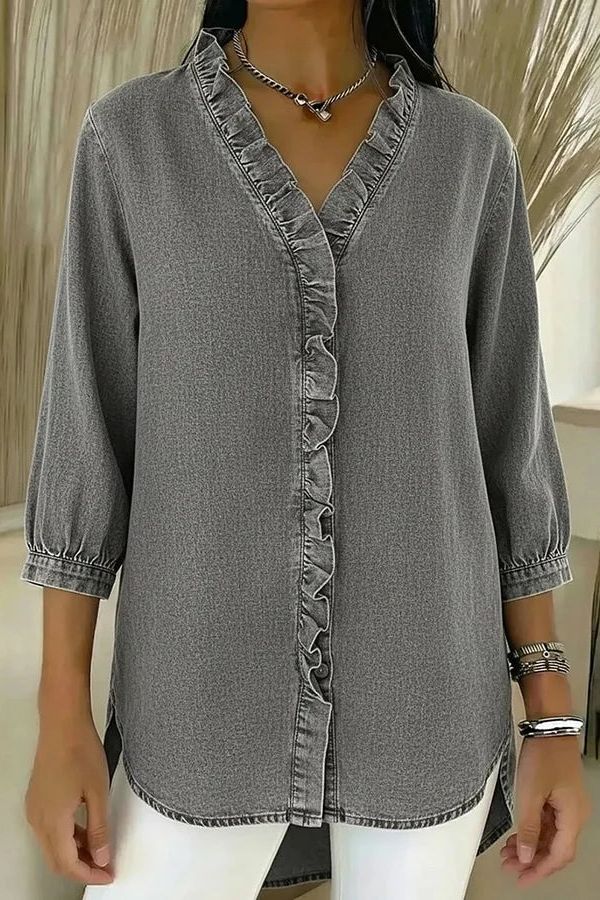 Elegant Denim Blouse