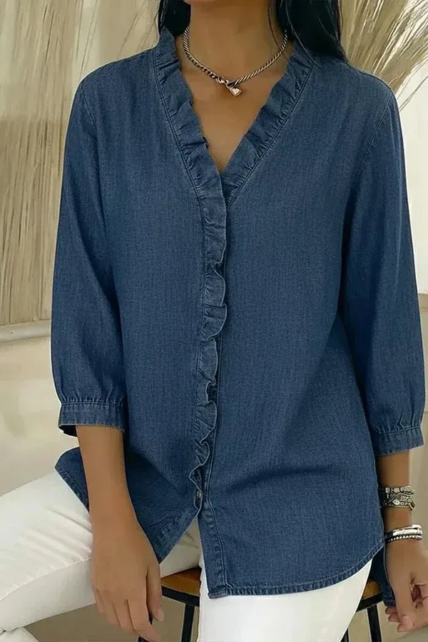 Elegant Denim Blouse