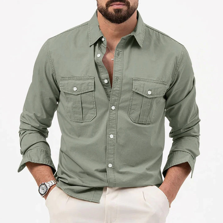 Relaxed Fit Button-Up Shirt