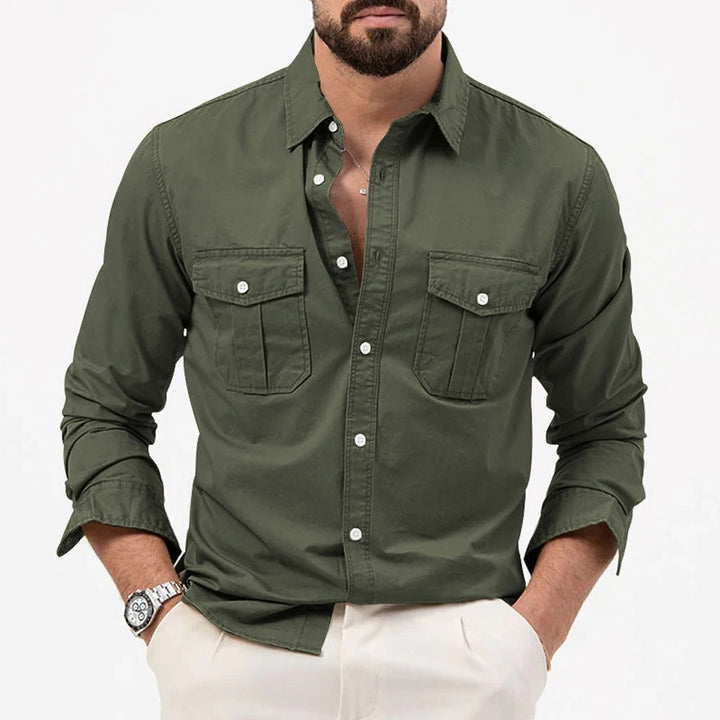 Relaxed Fit Button-Up Shirt