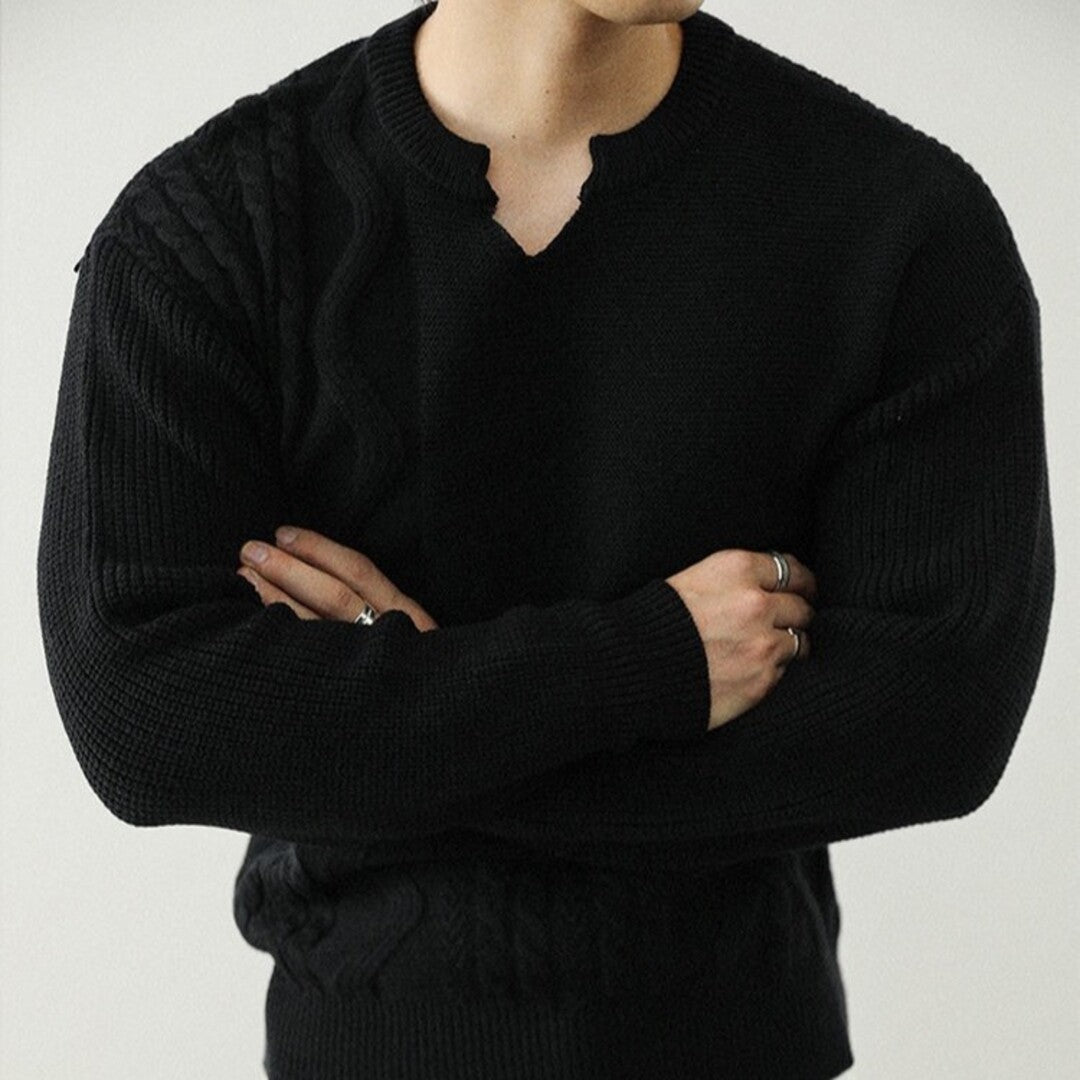 Textured Knit Sweater By Nico