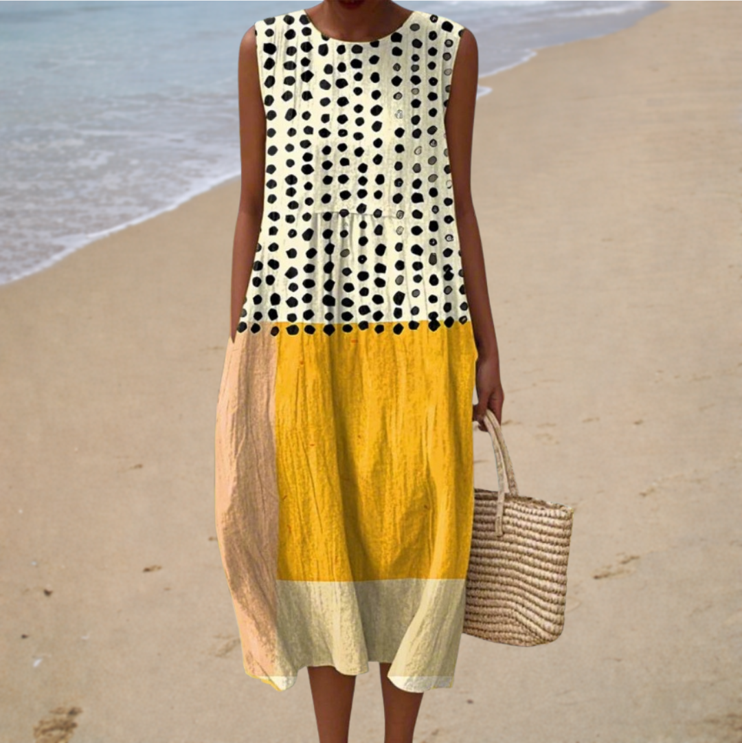 Elegant sleeveless summer dress