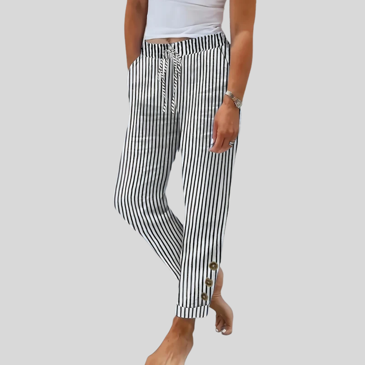 Raquelle - Striped Casual Pants