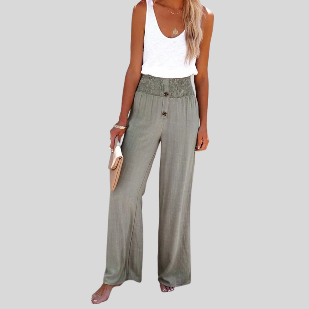 Riana - High-Waisted Relaxed Pants