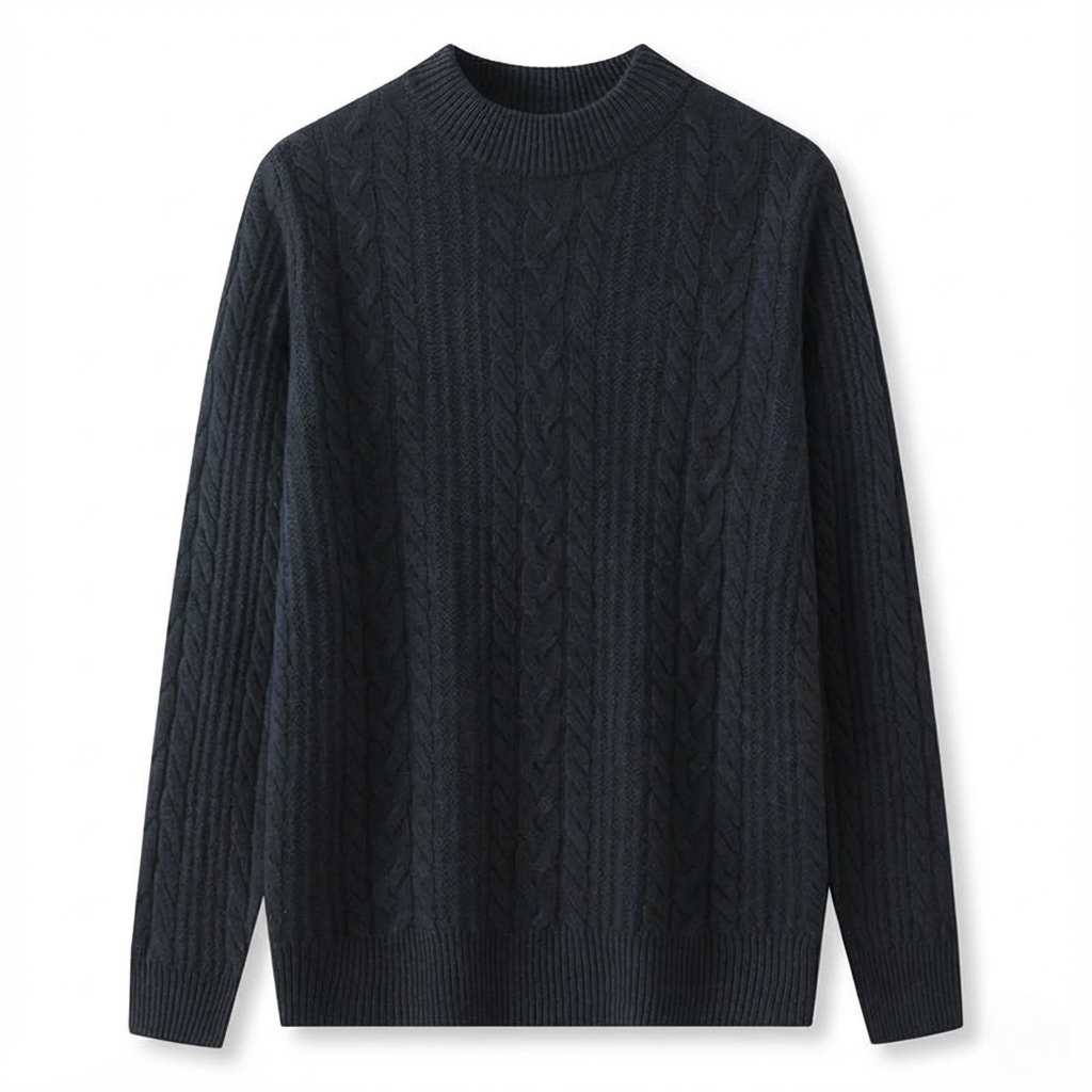 Spence Cashmere Cabled Knit Sweater