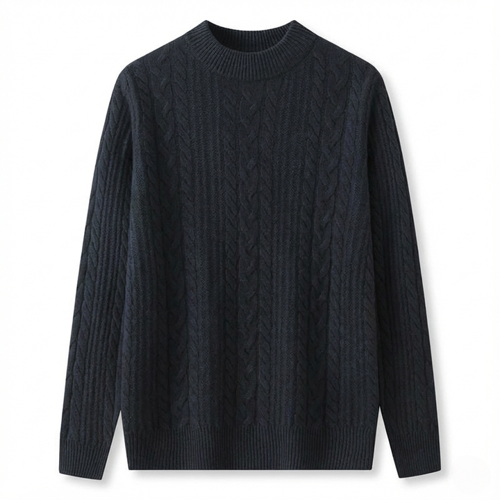 Spence Cashmere Cabled Knit Sweater