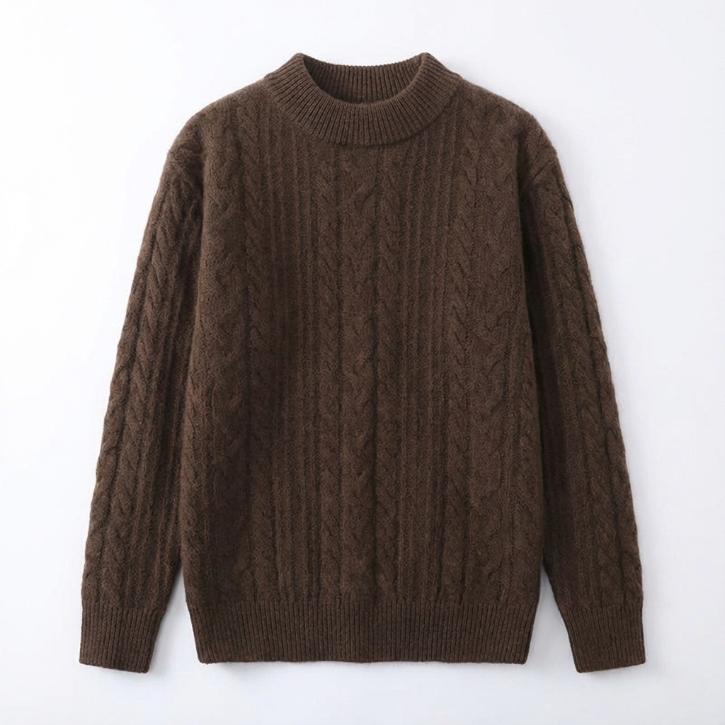 Spence Cashmere Cabled Knit Sweater