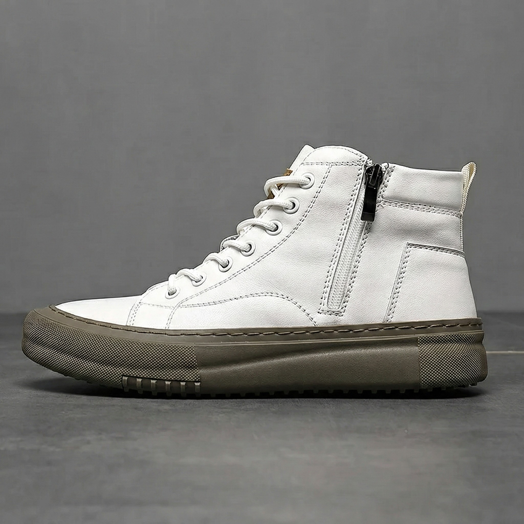 Regent Premium Leather High-Top Sneakers