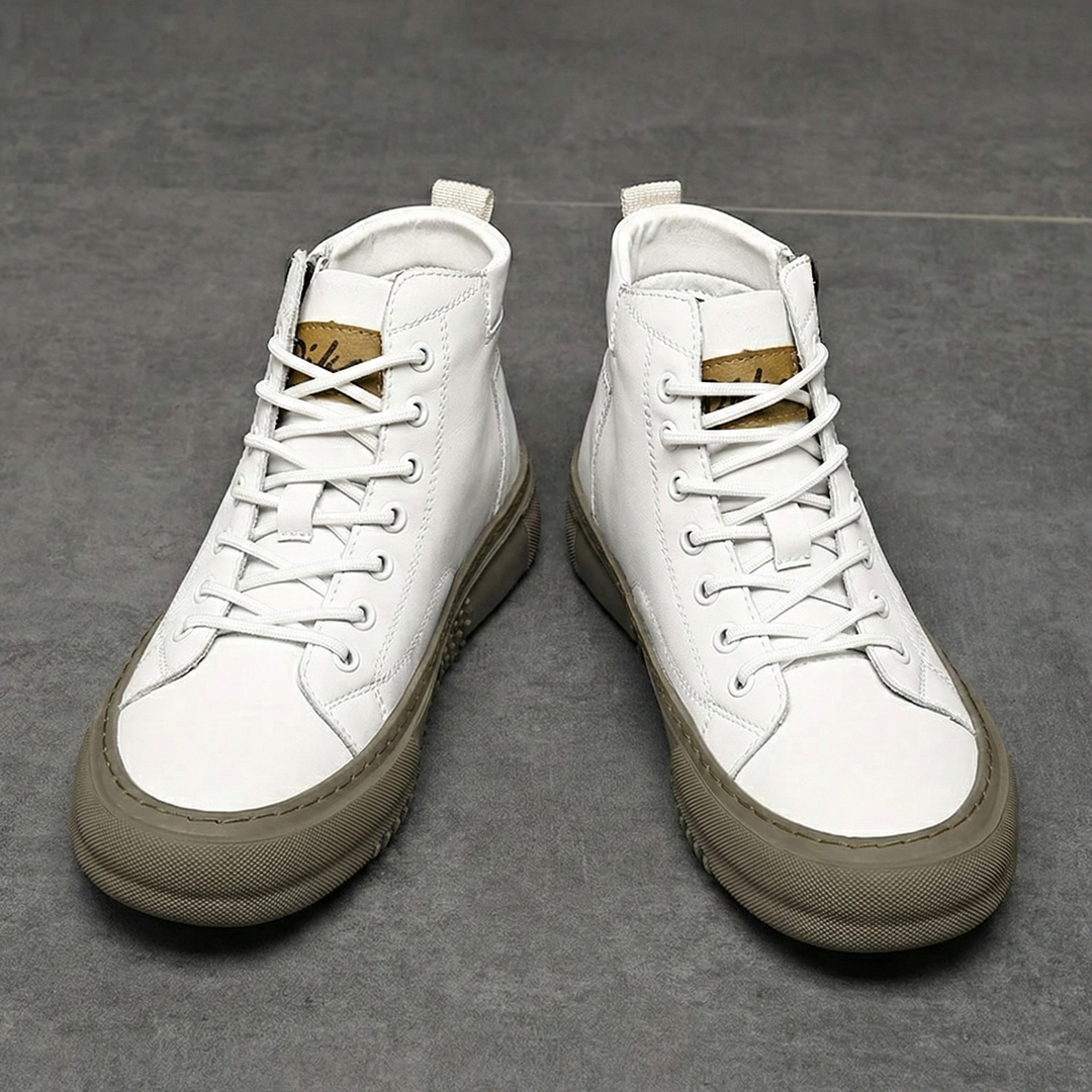 Regent Premium Leather High-Top Sneakers