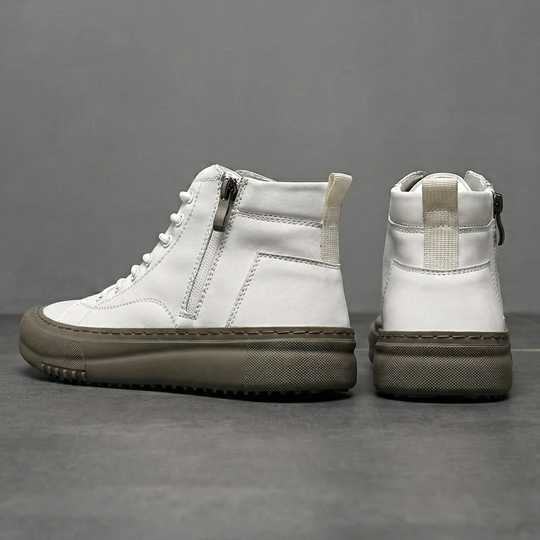 Regent Premium Leather High-Top Sneakers