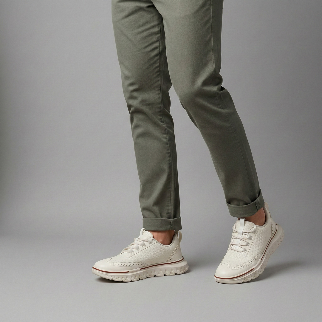 Grant Braided Leather Sneakers