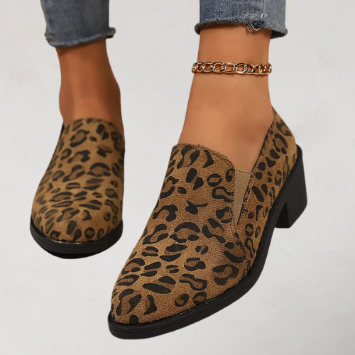 Angélique™ | Leopard Print Loafers