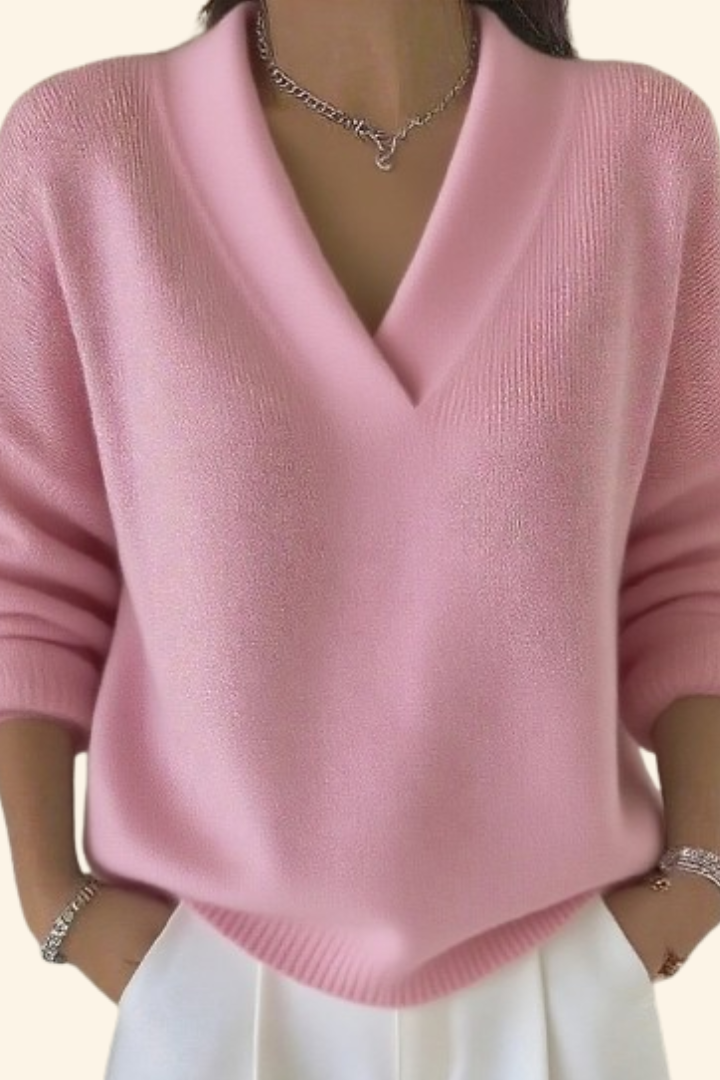 Top Alea Luxe with V-neck