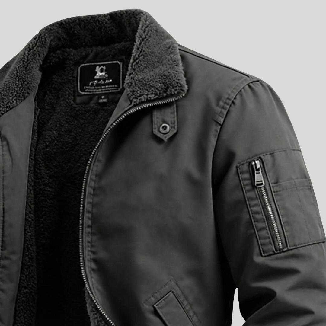 Cozy Sherpa-Lined Utility Jacket