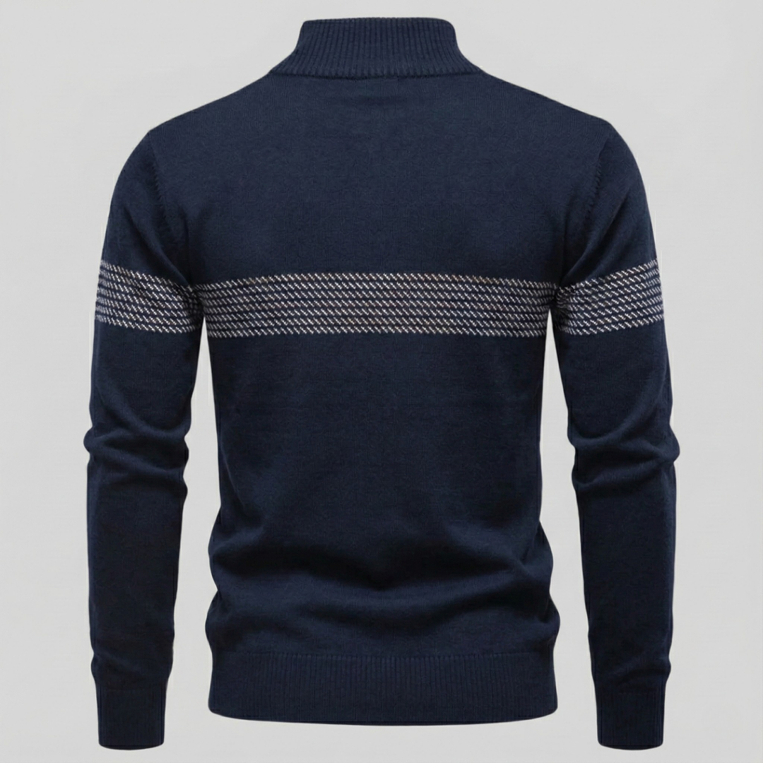 Fabio Quarter-Zip Knit Pullover