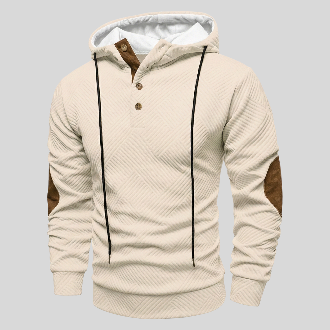 Lugo Hooded Sweater With Textured Design
