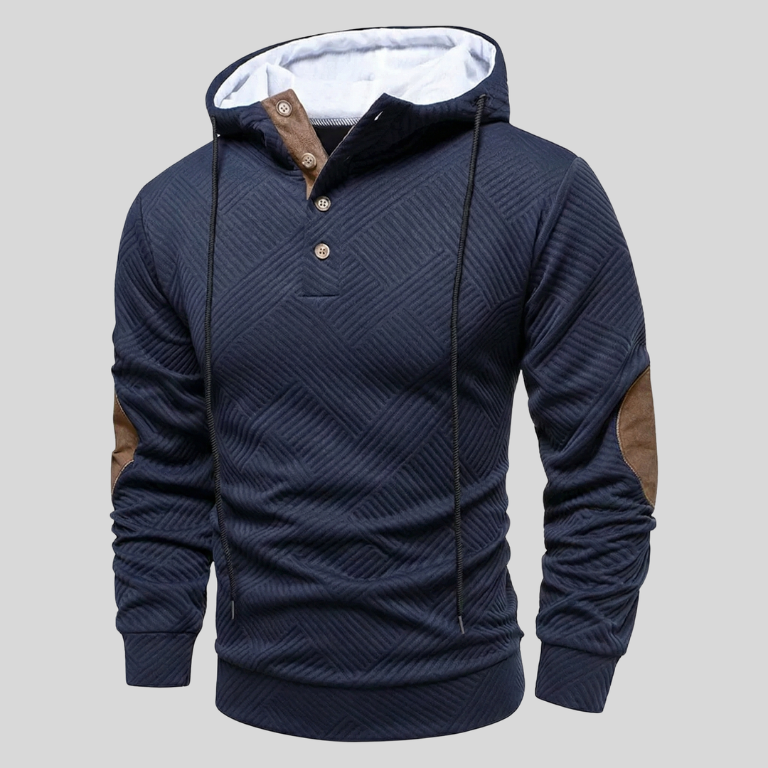Lugo Hooded Sweater With Textured Design