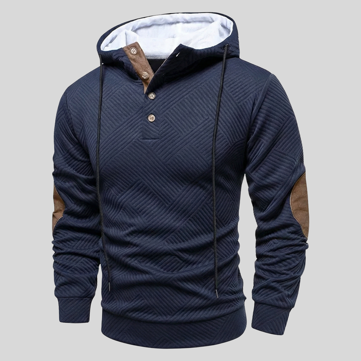Lugo Hooded Sweater With Textured Design